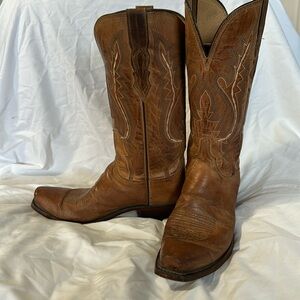Authentic leather Lucchese boots.